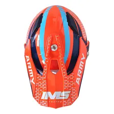 Capacete Motocross Ims Army Trilha Enduro Cross Modelo 2022 Cor Laranja Tamanho do capacete 56 Foto mini  2