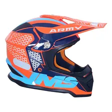 Capacete Motocross Ims Army Trilha Enduro Cross Modelo 2022 Cor Laranja Tamanho do capacete 56 Foto  mini 1