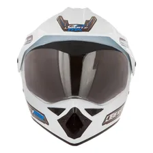 Capacete Motocross Liberty Mx Pro Vision Pro Tork Branco Desenho Solid Tamanho do capacete 60 Foto  mini 1
