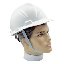 Capacete Msa V-gard Branco Engenheiro Push Key Jugular Foto mini 4