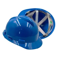 Capacete Msa V-gard Carneira Push Key C/jugular Obra Altura Cor Azul Foto mini 1