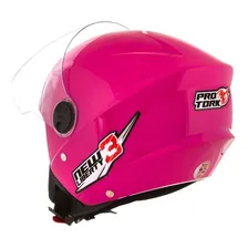 Capacete New Liberty Three Elite Pro Tork, Rosa, Tamanho 58 Foto mini 4