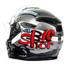 Capacete Nexx Sx100 Bigshot Cinza C/ Viseira Solar E Pinlock Tamanho do capacete 60/L Foto mini 4