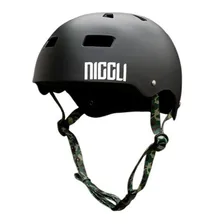 Capacete Niggli Pads Iron Profissional Preto Fita Camuflada Cor Preto Fosco Tamanho PP Foto  mini 1