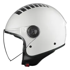 Capacete One Race Tech Vintage Branco Brilhante Tamanho 60 Foto mini  3