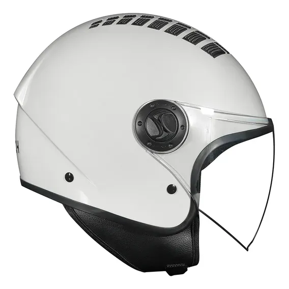 Capacete One Race Tech Vintage Branco Brilhante Tamanho 60 Foto 1