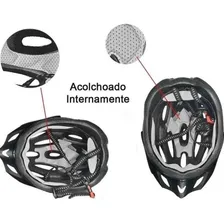 Capacete P/ciclismo Mountain Bike Skate Patins Adulto Led Foto mini  3