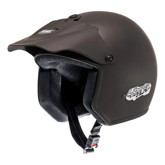 Capacete Para Moto Aberto Pro Tork Liberty Liberty Preto- Cor Preto-fosco Desenho Solid Tamanho do capacete 56 Foto 1