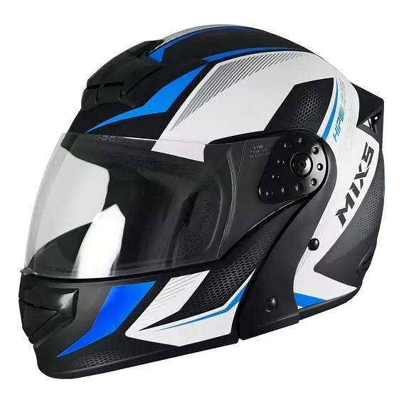 Capacete para moto escamoteável Mixs Capacete Gladiator Neo MCAP-500VM azul neo fosco tamanho 60 Foto 1