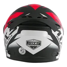 Capacete Para Moto Fechado Mixs Fokker Storm 2019 Cor Vermelho Tamanho do capacete 58 Foto mini 3
