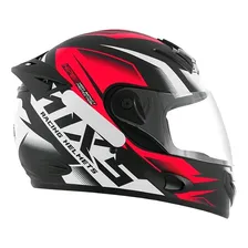 Capacete Para Moto Fechado Mixs Fokker Storm 2019 Cor Vermelho Tamanho do capacete 58 Foto mini 1