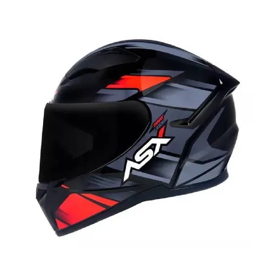 Capacete para moto integral ASX City Capacete Integral Esportivo vermelho brilhante tamanho P Foto 1