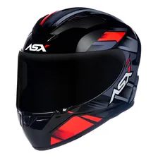Capacete para moto integral ASX City Capacete Integral Esportivo vermelho brilhante tamanho P Foto mini 4