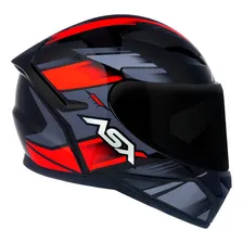 Capacete para moto integral ASX City Capacete Integral Esportivo vermelho brilhante tamanho P Foto mini  3