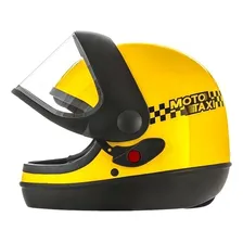 Capacete para moto integral Pro Tork Sport Moto Moto Táxi amarelo moto táxi tamanho 56 Foto mini  2