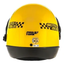 Capacete para moto integral Pro Tork Sport Moto Moto Táxi amarelo moto táxi tamanho 56 Foto mini  3