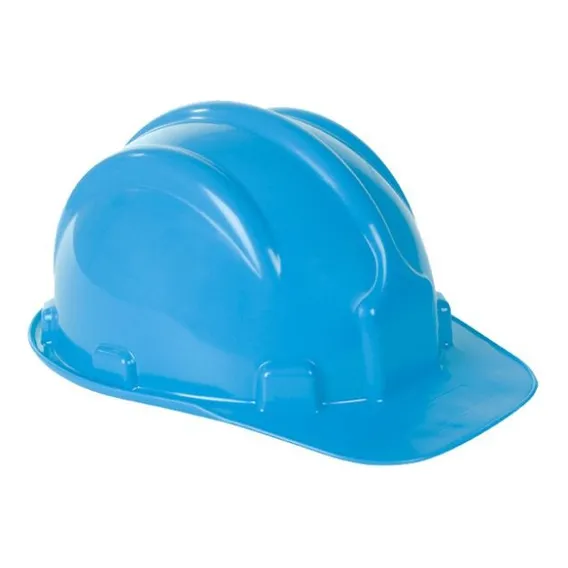 Capacete Plástico Plt Azul Claro - Plastcor Foto 1