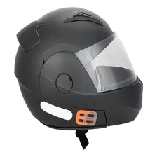 Capacete Preto Fosco Custom Articulado Solid Ebf E8 Foto  mini 1