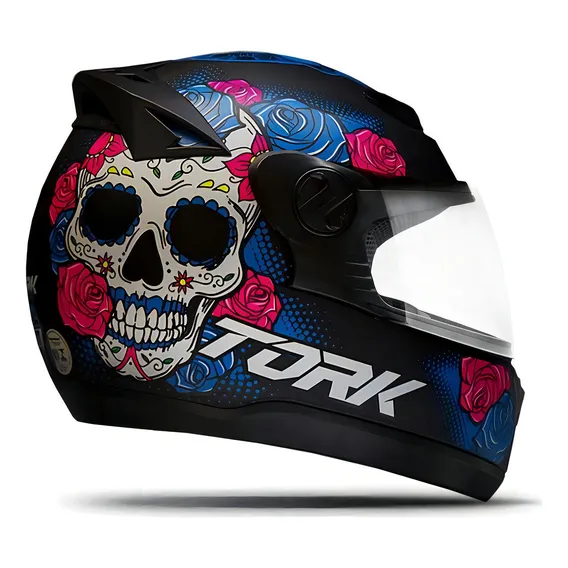 Capacete Pro Tork Evolution G7 Caveira Mexicana Foto 1