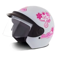 Capacete Pro Tork Feminino Liberty 3 For Girls Cor Branco Tamanho do capacete 56 Foto mini 1