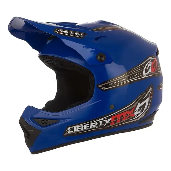 Capacete Pro Tork Liberty Mx Pro Azul Motocross Desenho Solid Tamanho do capacete 60 Foto 1