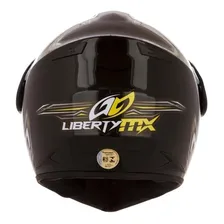 Capacete Pro Tork Liberty Mx Pro Vision Preto Com Viseira 60 Desenho Solid Foto mini 2