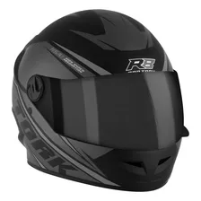 Capacete protork r8 motocicleta fechado plata Foto mini 4
