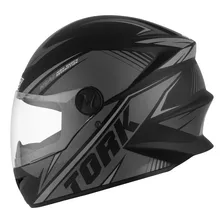 Capacete protork r8 motocicleta fechado plata Foto  mini 1