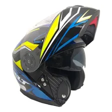 Capacete Robocop Helt Hippo Glass Ímola C/ Óculos Azul Tamanho do capacete 62 Foto mini 1