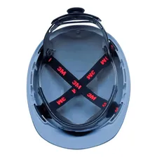 Capacete Segurança 3m H700 Catraca + Jugular Engenheiro Obra Cor Cinza Foto mini 4