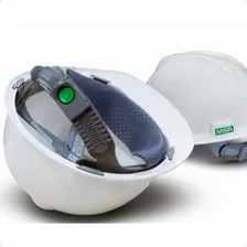 Capacete Segurança Msa V-gard Com Carneira Jugular Push Key Cor Branco Foto mini 1
