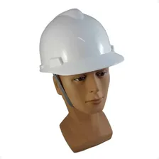 Capacete Segurança Msa V-gard Com Carneira Jugular Push Key Cor Branco Foto mini 3