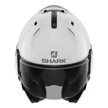 Capacete Shark Evo Es Blank Whu Branco Escamoteável Tamanho do capacete 55-56 Foto mini  3