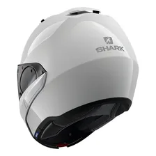Capacete Shark Evo Es Blank Whu Branco Escamoteável Tamanho do capacete 55-56 Foto mini 4