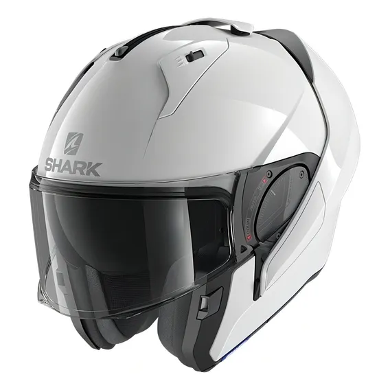 Capacete Shark Evo Es Blank Whu Branco Escamoteável Tamanho do capacete 55-56 Foto 1