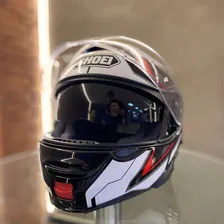 Capacete Shoei Neotec 2 Respect Tc-1 Branco Vermelho Foto mini  2