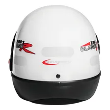 Capacete Taurus San Marino Classic Branco Fechado Tamanho 56 Foto  mini 1