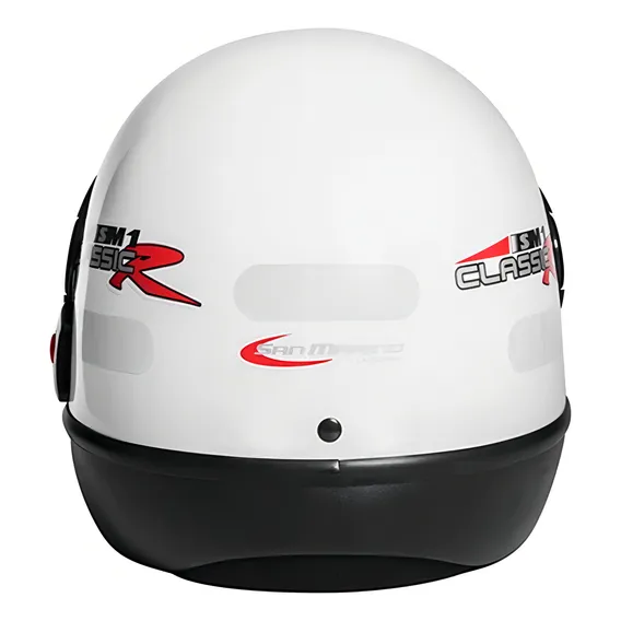 Capacete Taurus San Marino Classic Branco Fechado Tamanho 56 Foto 1