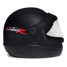 Capacete Taurus San Marino Classic Preto Fosco Tamanho 60 Foto mini 4