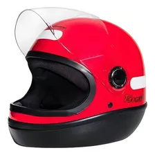 Capacete Taurus San Marino Classic Vermelho Tamanho 56 Foto mini 2