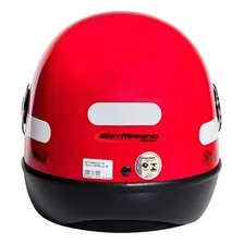 Capacete Taurus San Marino Classic Vermelho Tamanho 56 Foto mini 3