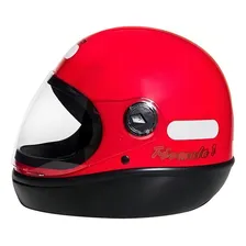 Capacete Taurus San Marino Classic Vermelho Tamanho 56 Foto mini 1
