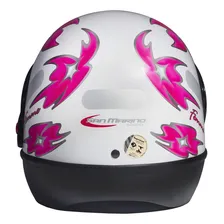Capacete Taurus San Marino Femme Branco / Preto Tamanho 56 Foto mini 3