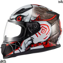 Capacete Texx Hawk - Scream Vermelho 58 Foto  mini 1