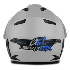 Capacete Trilha Cross Piloto Profissional Viseira Dourada Tamanho Do Capacete 58 Cor Branco Foto mini 4