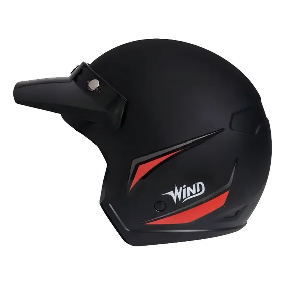 Capacete Wind V3 Shield Preto Fosco C/visor Taurus N°58 Tamanho do capacete 58 Foto 1