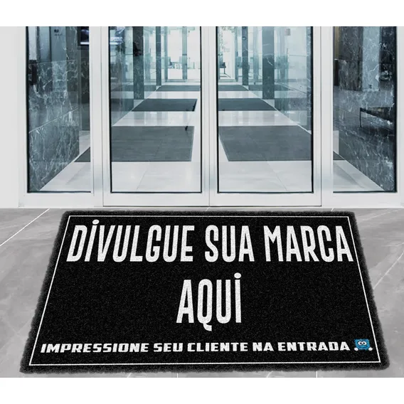Capacho Divertido Personalizado Impresso Desenho Do Tecido Retangular Foto 1