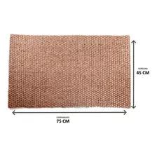 Capacho Tapete Sisal Decoração Porta Entrada Rustico 45x75 Foto mini 4