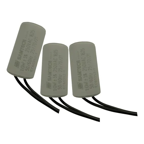 Capacitor 10uf - 250vac Para Ventilador 3 Unid Foto 1