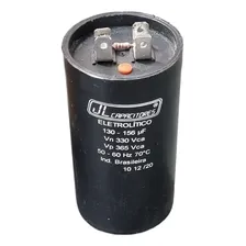 Capacitor 130-156uf 330vac Eletrolítico P/ Partida De Motor Foto mini 1